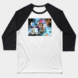 Cait Sith & The Golden Saucer Baseball T-Shirt